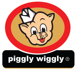 A theme footer logo of Piggly Wiggly